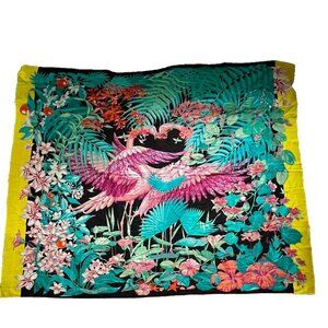 Hermes Cotton Pareo (Large Scarf / Shawl) Flamingo Party